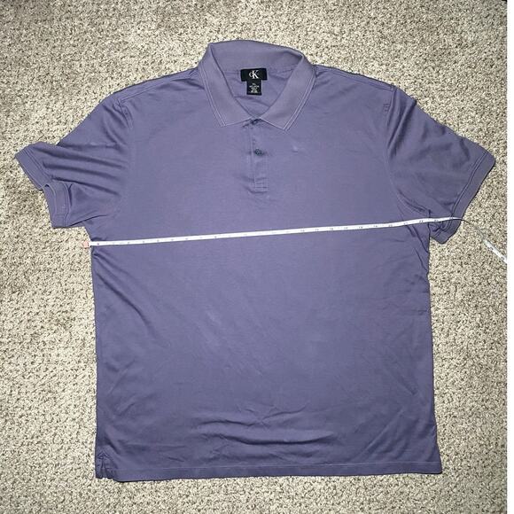 Calvin Klein liquid touch polo Shirt - Blueish Purple - Size XL - Picture 7 of 7